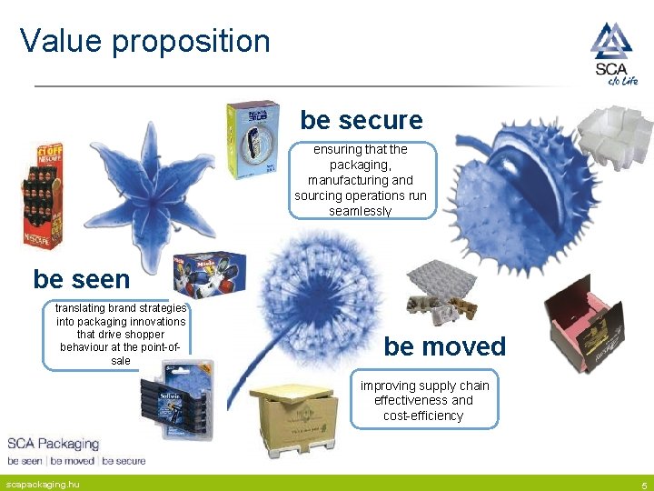 Value proposition be secure ensuring that the packaging, manufacturing and sourcing operations run seamlessly