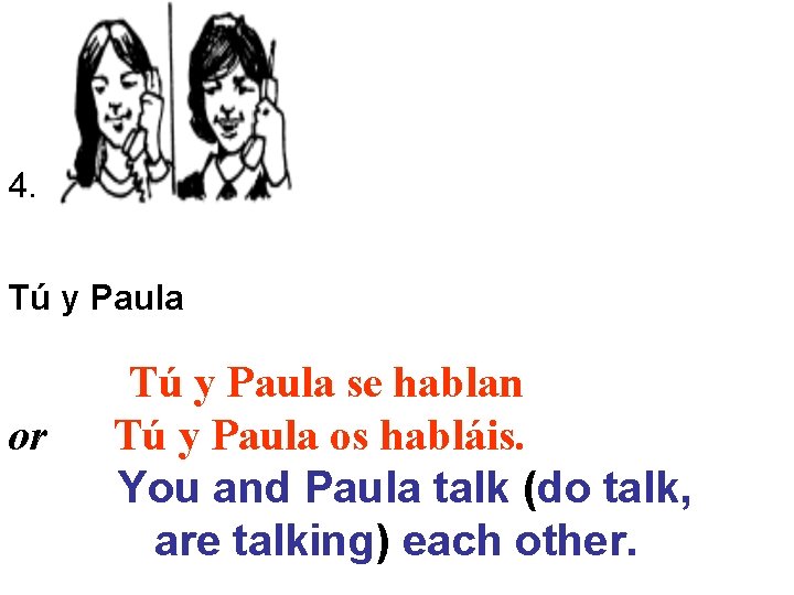 4. Tú y Paula or Tú y Paula se hablan Tú y Paula os 4. Tú y Paula or Tú y Paula se hablan Tú y Paula os