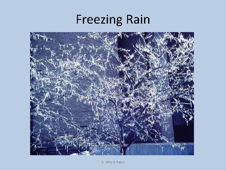 Freezing Rain 4. Why it Rains 
