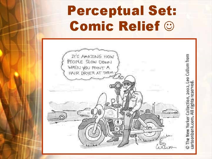 Perceptual Set: Comic Relief 