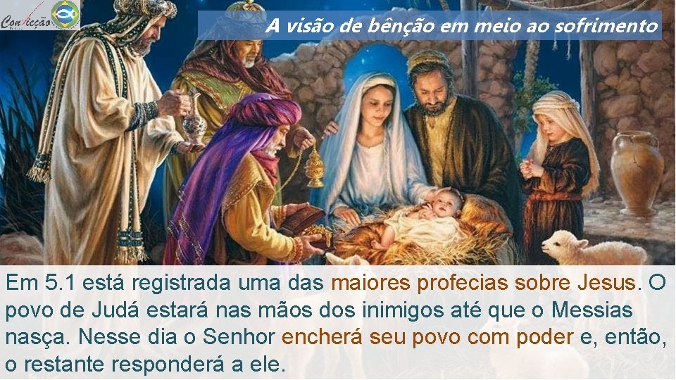 A visão de bênção em meio ao sofrimento Em 5. 1 está registrada uma A visão de bênção em meio ao sofrimento Em 5. 1 está registrada uma