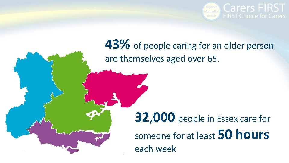 43% of people caring for an older person are themselves aged over 65. 32,