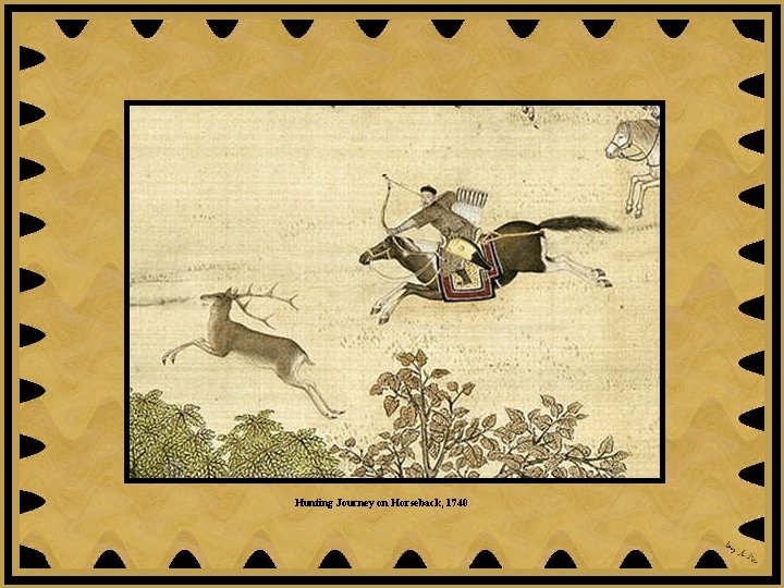 Hunting Journey on Horseback, 1740 