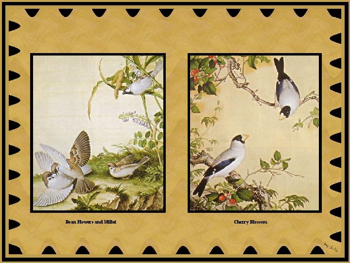 Bean Flowers and Millet Cherry Blossom 