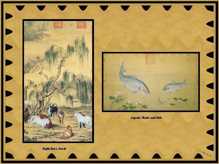 Aquatic Plants and Fish Eight Prize Steeds 