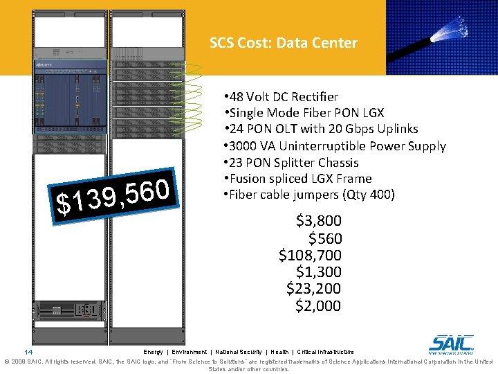SCS Cost: Data Center 0 6 5 , 9 3 $1 14 • 48