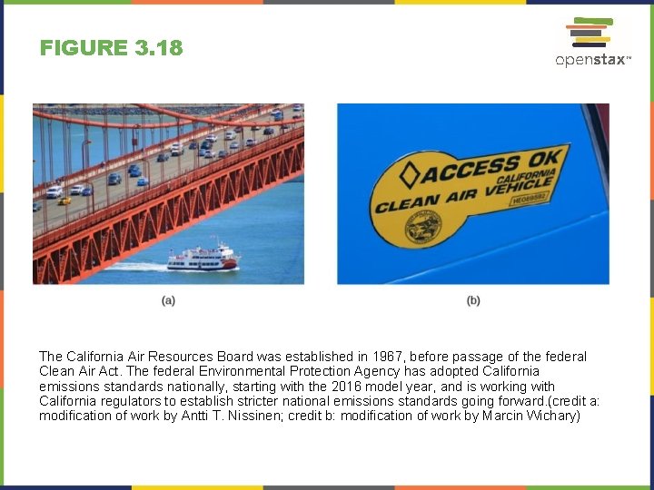 FIGURE 3. 18 The California Air Resources Board was established in 1967, before passage