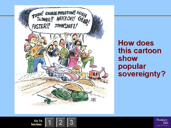 How does this cartoon show popular sovereignty? Go To Section: 1 2 3 
