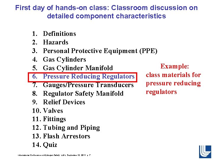 First day of hands-on class: Classroom discussion on detailed component characteristics 1. Definitions 2. First day of hands-on class: Classroom discussion on detailed component characteristics 1. Definitions 2.
