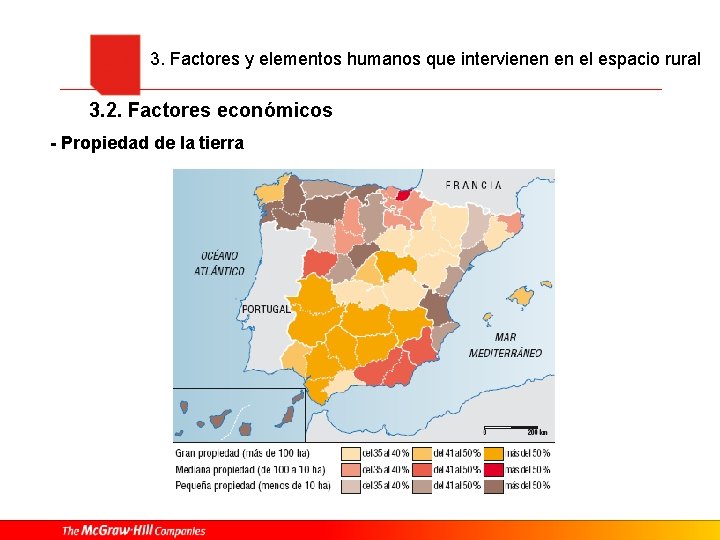 3. Factores y elementos humanos que intervienen en el espacio rural 3. 2. Factores