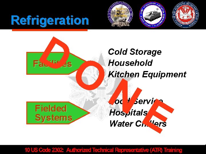 Refrigeration D O Facilities Fielded Systems Cold Storage Household Kitchen Equipment N E Food