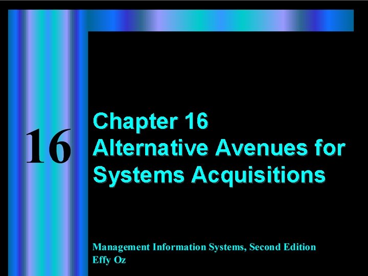 Chapter 16 Alternative Avenues for Systems Acquisitions 