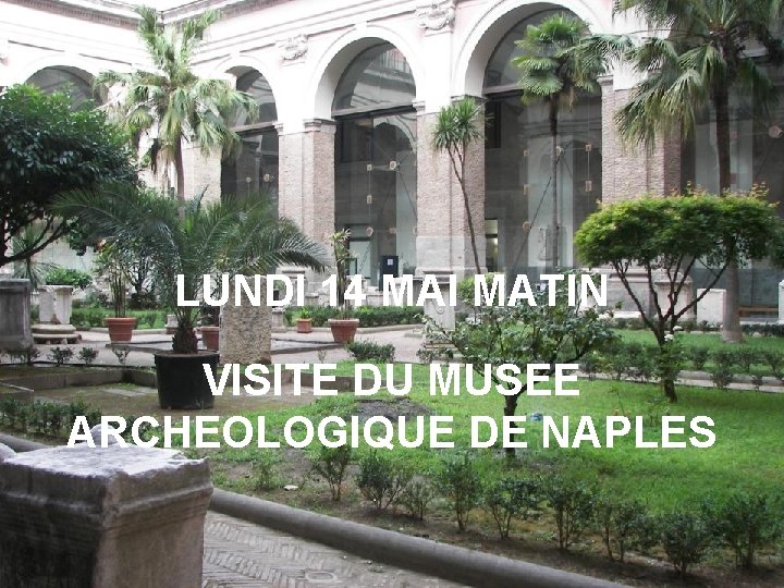 LUNDI 14 MAI MATIN VISITE DU MUSEE ARCHEOLOGIQUE DE NAPLES 