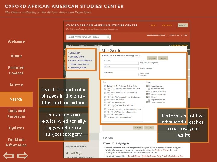 Welcome Home Featured Content Browse Search Tools and Resources Updates For More Information Search Welcome Home Featured Content Browse Search Tools and Resources Updates For More Information Search