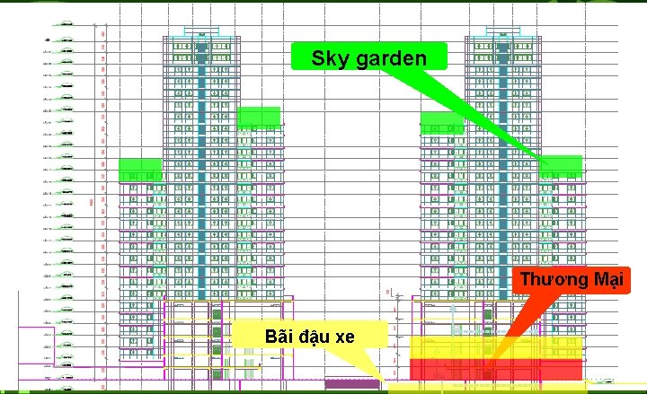 Sky garden Thương Mại Bãi đậu xe 