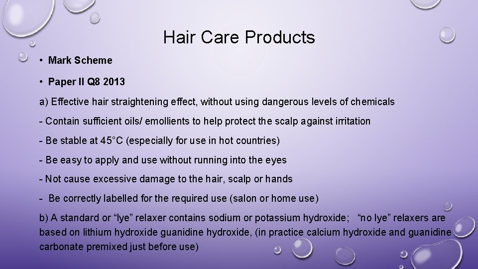 Hair Care Products The Ultimate Question On Paper