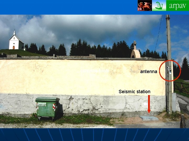 …a quiet place contains tools antenna Seismic station 
