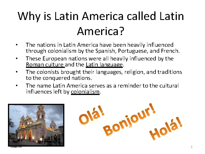 Why is Latin America called Latin America? • • Google. com The nations in