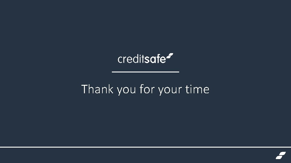 Thank you for your time 