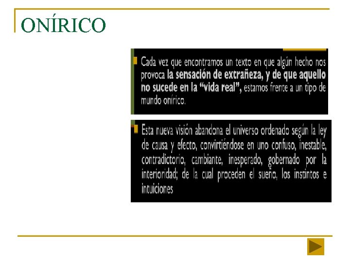 ONÍRICO 