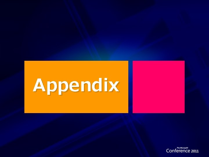 Appendix 