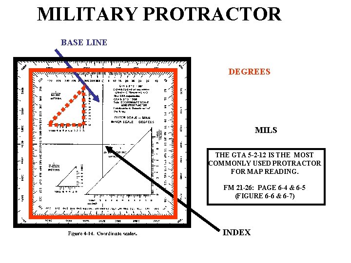 MILITARY PROTRACTOR BASE LINE DEGREES MILS THE GTA 5 -2 -12 IS THE MOST