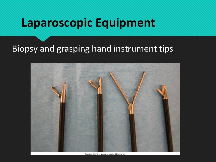Laparoscopic Equipment Biopsy and grasping hand instrument tips 