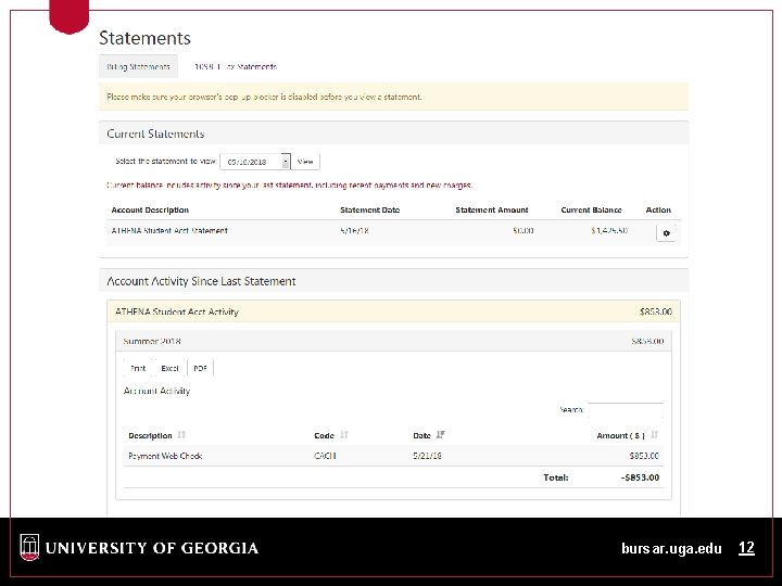 bursar. uga. edu 12 bursar. uga. edu 12