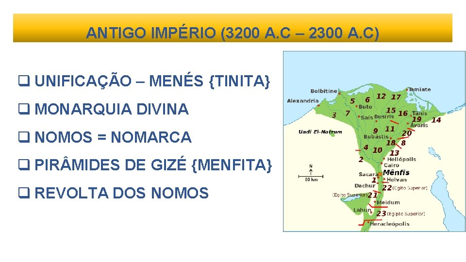 ANTIGO IMPÉRIO (3200 A. C – 2300 A. C) q UNIFICAÇÃO – MENÉS {TINITA}