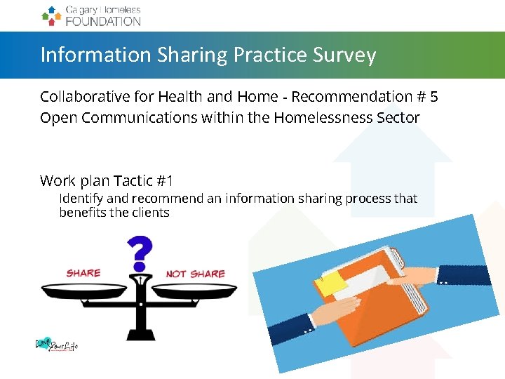 Information Sharing Practice Survey Collaborative for Health and Home - Recommendation # 5 Open