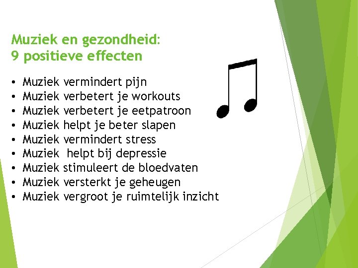 Muziek en gezondheid: 9 positieve effecten • • • Muziek Muziek Muziek vermindert pijn