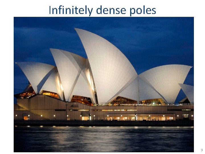 Infinitely dense poles 9 