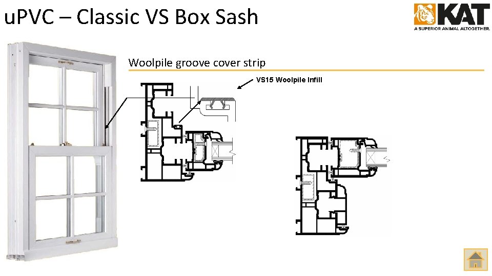 u. PVC – Classic VS Box Sash Woolpile groove cover strip VS 15 Woolpile