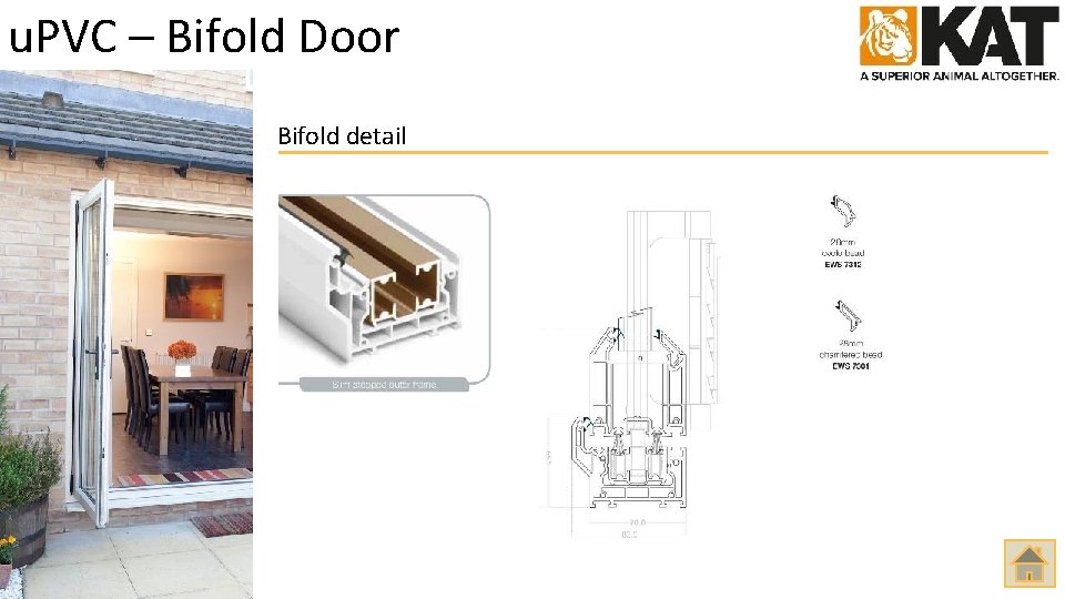 u. PVC – Bifold Door Bifold detail 