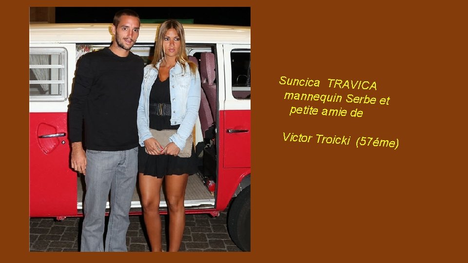 Suncica TRAVICA mannequin Serbe et petite amie de Victor Troicki (57ém e) 