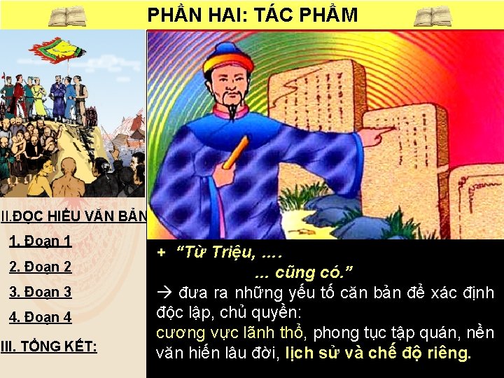 PHẦN HAI: TÁC PHẨM - Chân lí khách quan về sự tồn tại độc