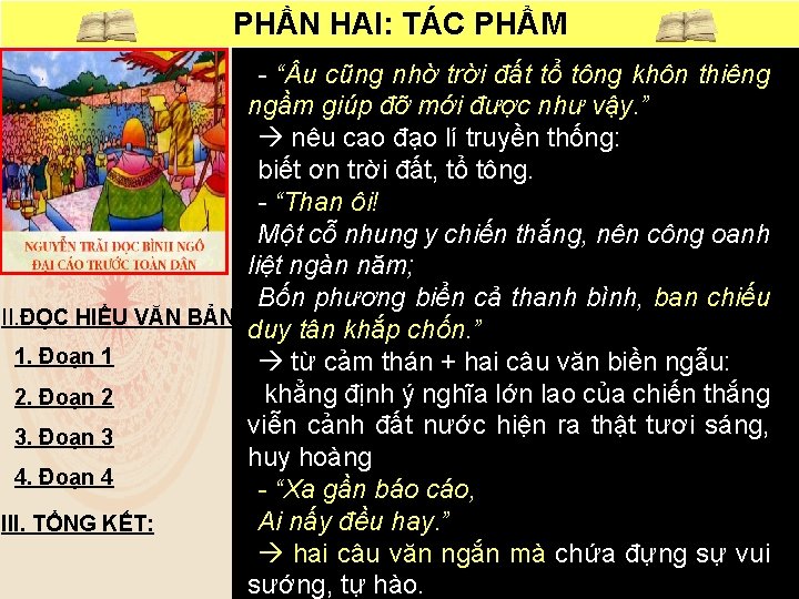 PHẦN HAI: TÁC PHẨM - “ u cũng nhờ trời đất tổ tông khôn