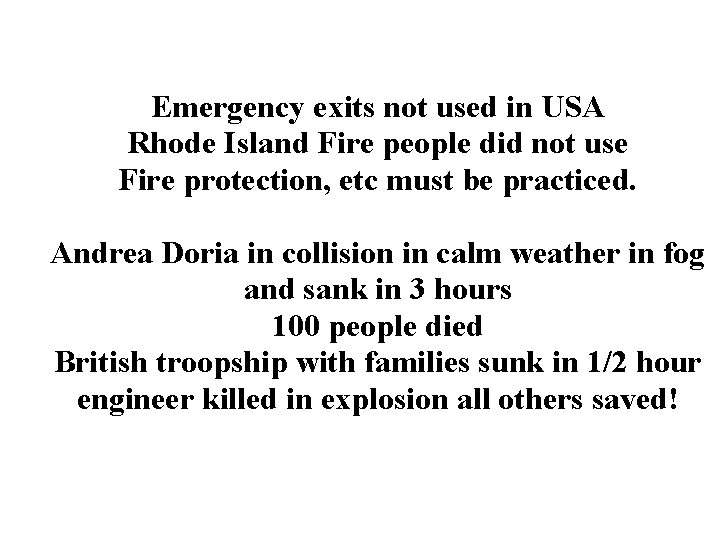 Emergency exits not used in USA Rhode Island Fire people did not use Fire Emergency exits not used in USA Rhode Island Fire people did not use Fire