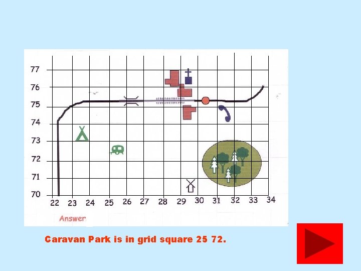 Caravan Park is in grid square 25 72. 