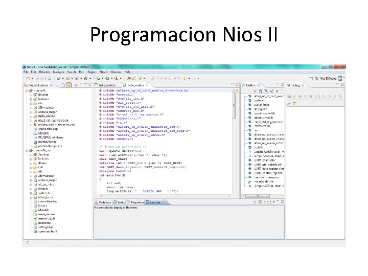 Programacion Nios II 