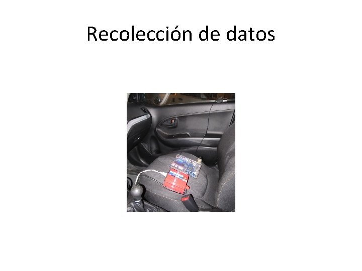 Recolección de datos 