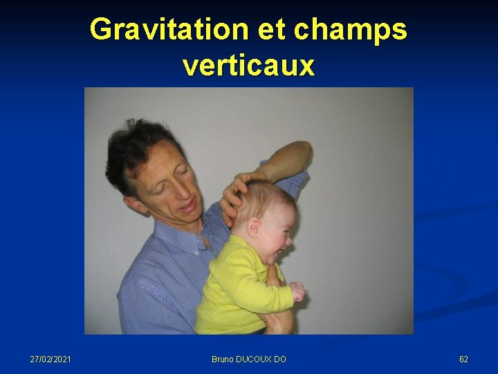 Gravitation et champs verticaux 27/02/2021 Bruno DUCOUX DO 62 