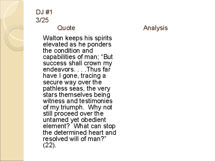 DJ #1 3/25 Quote Walton keeps his spirits elevated as he ponders the condition