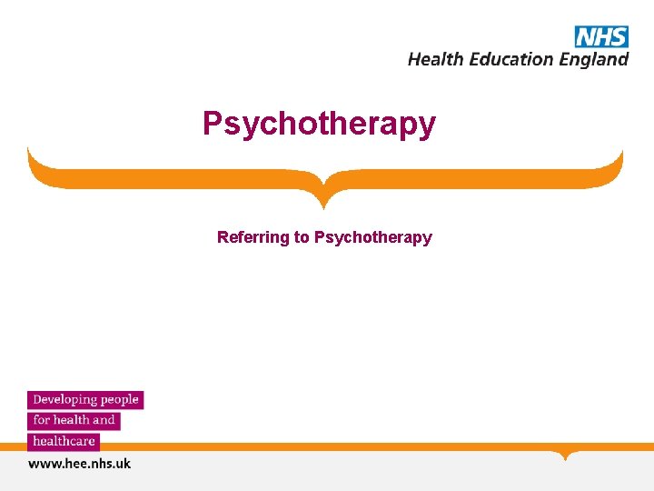 Psychotherapy Referring to Psychotherapy 