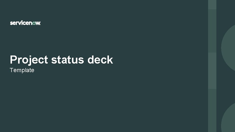 Project status deck Template 