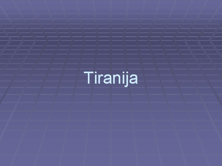 Tiranija 
