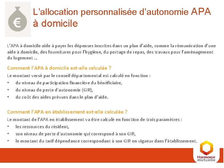 L’allocation personnalisée d’autonomie APA à domicile L’APA à domicile aide à payer les dépenses L’allocation personnalisée d’autonomie APA à domicile L’APA à domicile aide à payer les dépenses