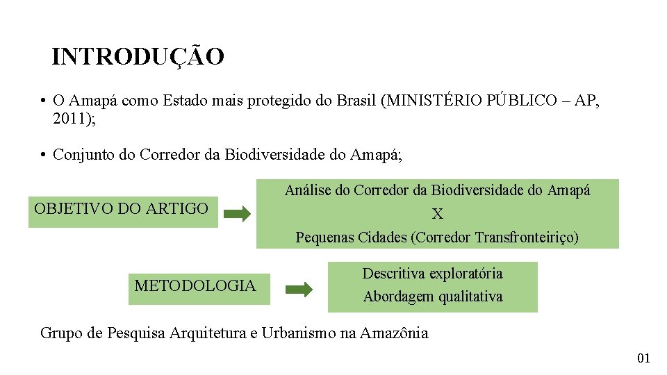 INTRODUÇÃO • O Amapá como Estado mais protegido do Brasil (MINISTÉRIO PÚBLICO – AP,