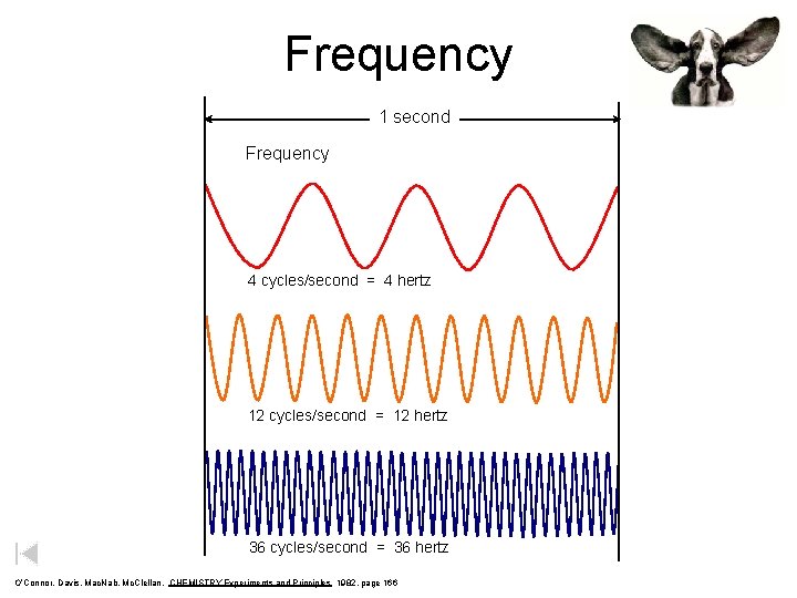 Frequency 1 second Frequency 4 cycles/second = 4 hertz 12 cycles/second = 12 hertz