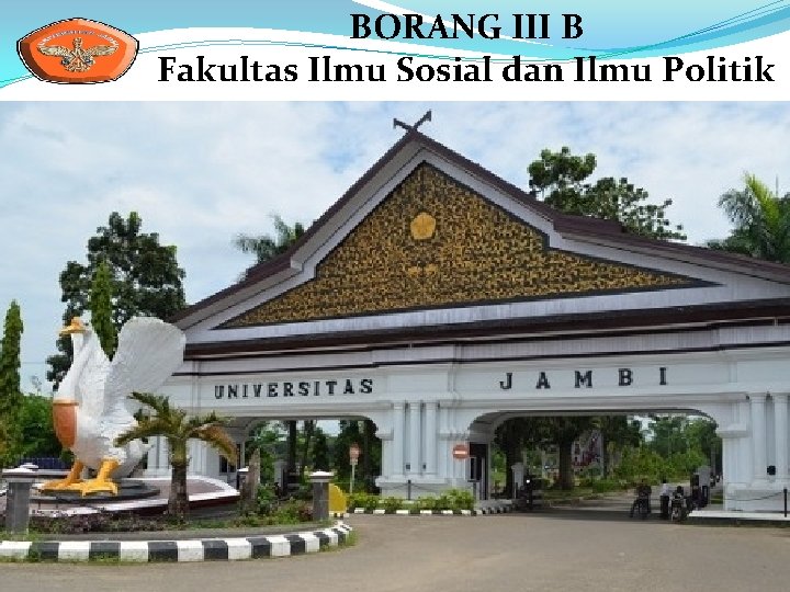 BORANG III B Fakultas Ilmu Sosial dan Ilmu Politik 